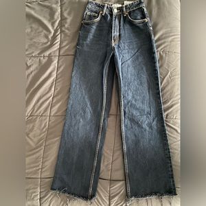 Dark wash Zara straight leg jeans in new condition